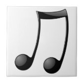 Musiknotesymbol Fliese (Vorderseite)