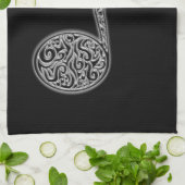 Musiknotetuch Geschirrtuch (Gefaltet)