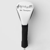 Musiknotizen Band oder Choir-Lehrer für benutzerde Golf Headcover (Vorderseite)