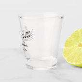 Musiknotizen Band oder Choir-Lehrer für benutzerde Schnapsglas (Rechts)