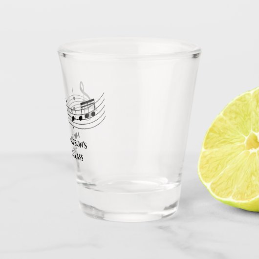 Musiknotizen Band oder Choir-Lehrer für benutzerde Schnapsglas (Rechts)