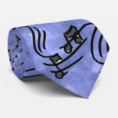 Musiknotizen Krawatte (Gerollt)