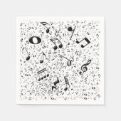 Musiknotizen Serviette (Vorderseite)