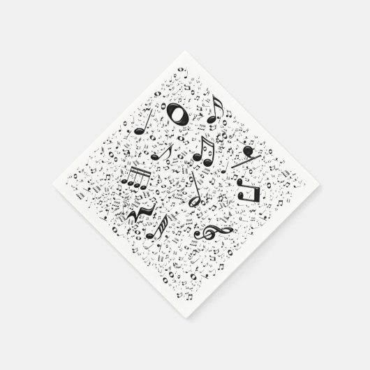 Musiknotizen Serviette (Ecke)