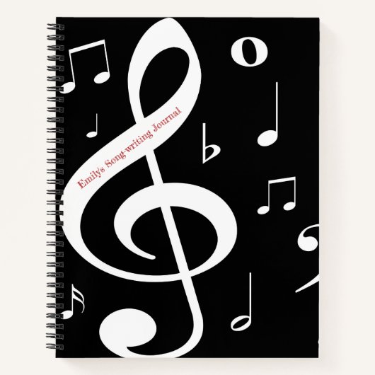 Musiknotizen Songwriting-Journal Notizbuch (Vorderseite)