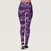 Musiknotizen Treble Clef Muster Leggings (Rückseite)