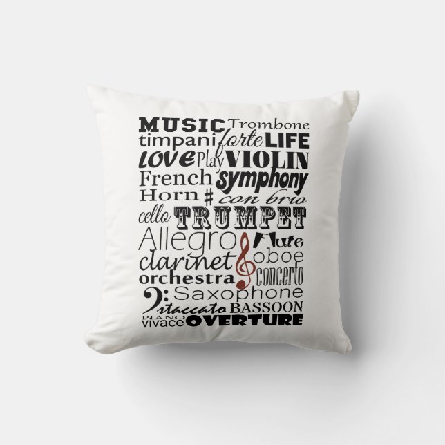 Musikorchester Kissen (Vorderseite)