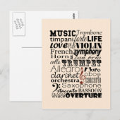 Musikorchester Postkarte (Vorne/Hinten)