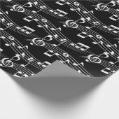Musikpentagramm Geschenkpapier (Ecke)
