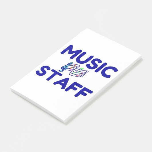 MUSIKPERSONAL POST-IT KLEBEZETTEL (angewinkelt)