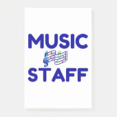 MUSIKPERSONAL POST-IT KLEBEZETTEL (Vorderseite)