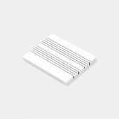 Musikpersonalnotizblock Post-it Klebezettel (angewinkelt)