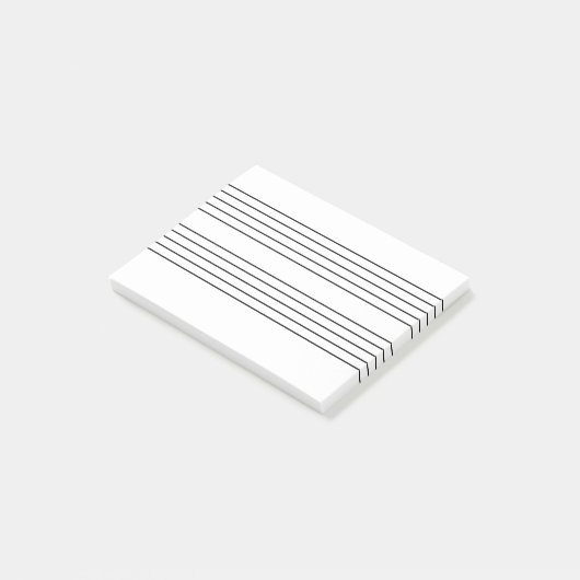 Musikpersonalnotizblock Post-it Klebezettel (angewinkelt)