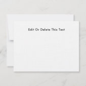 Musikpiano Dankeskarte (Rückseite)