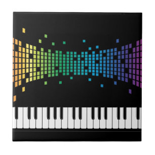 Musikpiano-Instrumentaltastatur mehrfarbig Fliese