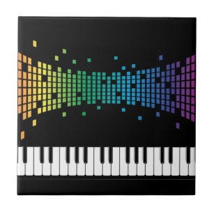 Musikpiano-Instrumentaltastatur mehrfarbig Fliese