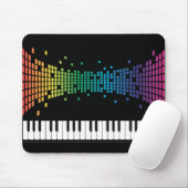 Musikpiano-Instrumentaltastatur mehrfarbig Mousepad (Mit Mouse)