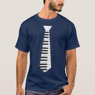 Musikpiano Necktie Kostüm Cooles Instrumentengesc T-Shirt