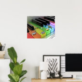 Musikpiano Poster (Heimbüro)