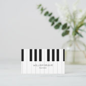 Musikpianteur/ Pianist beruflich Visitenkarte (Stehend Vorderseite)