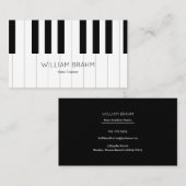 Musikpianteur/ Pianist beruflich Visitenkarte (Vorne/Hinten)