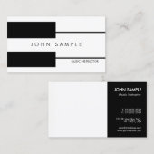 Musikpianunterricht Beruflicher Dozent Visitenkarte (Vorne/Hinten)