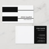 Musikpianunterricht Beruflicher Dozent Visitenkarte (Vorne/Hinten)