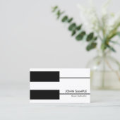 Musikpianunterricht Beruflicher Dozent Visitenkarte (Stehend Vorderseite)