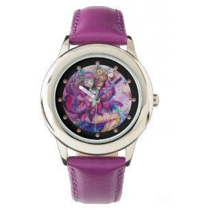 MUSIKPINK CLOWN ARMBANDUHR