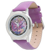 MUSIKPINK CLOWN ARMBANDUHR (Schrägansicht)