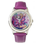 MUSIKPINK CLOWN ARMBANDUHR (Vorderseite)