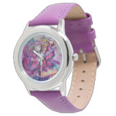 MUSIKPINK CLOWN ARMBANDUHR (Schrägansicht)