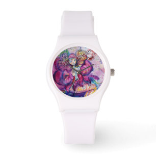 MUSIKPINK CLOWN ARMBANDUHR
