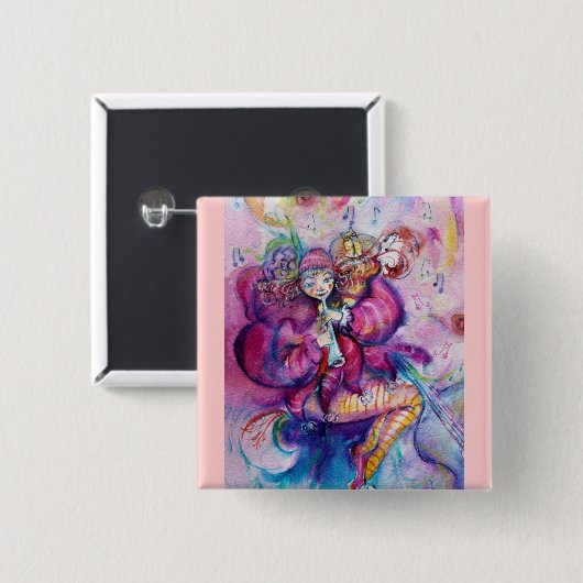 MUSIKPINK CLOWN BUTTON (Vorne & Hinten)