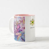MUSIKPINK CLOWN ZWEIFARBIGE TASSE (Vorderseite Links)
