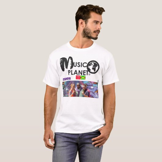 MUSIKPLANET DSHON Men's Basic T - Shirt (Vorne ganz)