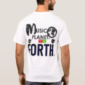 MUSIKPLANET FORTH Men's Basic T - Shirt (Rückseite)