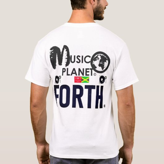 MUSIKPLANET FORTH Men's Basic T - Shirt (Rückseite)