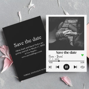 Musikplayer Albumcover-Foto Lied Datum speichern Einladung