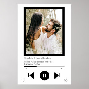 Musikplayer Erster Tanz Foto Poster