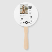 Musikplayer personalisiertes Paar Liebe q r Code t Fächer (Rückseite)