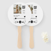 Musikplayer personalisiertes Paar Liebe q r Code t Fächer (Vorne und Hinten)