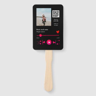 Musikplayer personalisiertes Paar Liebe q r Code t Fächer