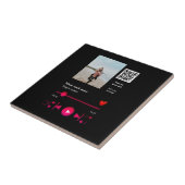 Musikplayer personalisiertes Paar Liebe q r Code t Fliese (Seite)