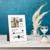 Musikplayer personalisiertes Paar Liebe q r Code t Fotoplatte (Seite)