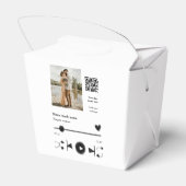 Musikplayer personalisiertes Paar Liebe q r Code t Geschenkschachtel (Rückseite)