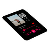 Musikplayer personalisiertes Paar Liebe q r Code t Magnet (Rechte Seite)