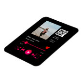 Musikplayer personalisiertes Paar Liebe q r Code t Magnet (Linke Seite)