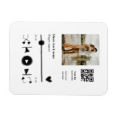 Musikplayer personalisiertes Paar Liebe q r Code t Magnet (Horizontal)