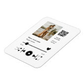 Musikplayer personalisiertes Paar Liebe q r Code t Magnet (Linke Seite)